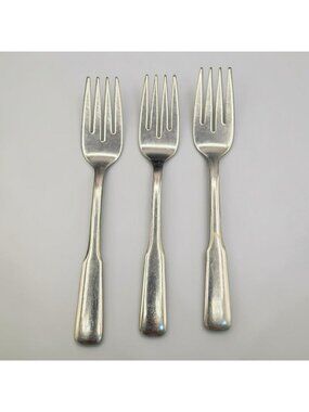 Oneida Wm A Rogers Friendship Stainless 3 Salad Forks Vintage Flatware